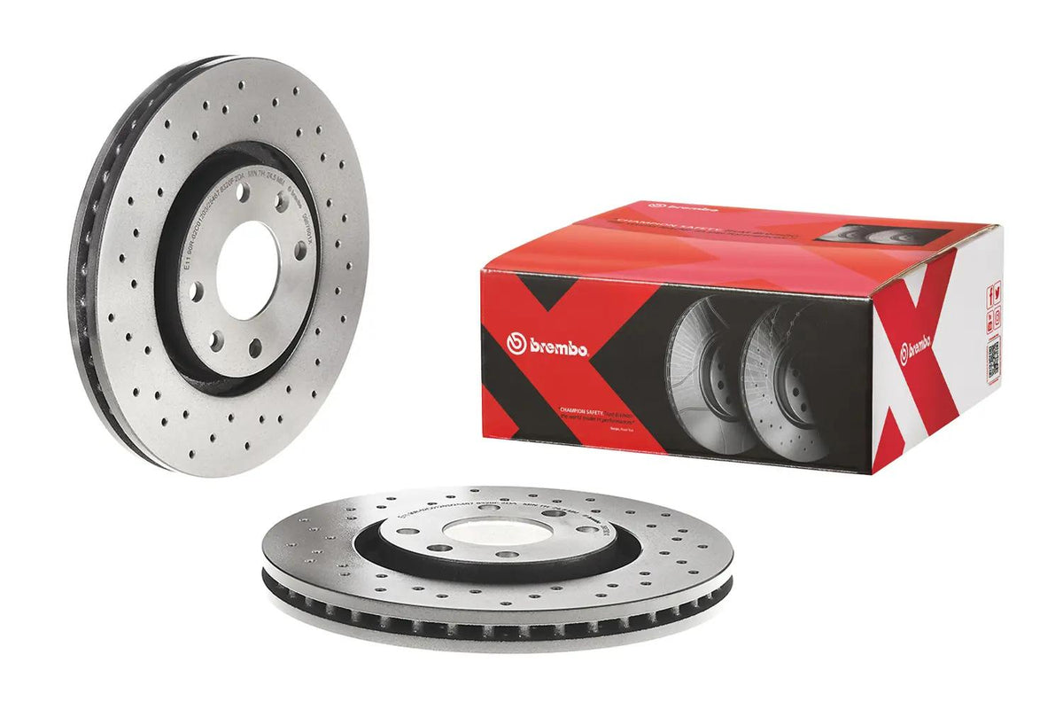 Brembo 09.8760.1X Brake Disc Front Xtra Opel — Brake Rotors & Drums