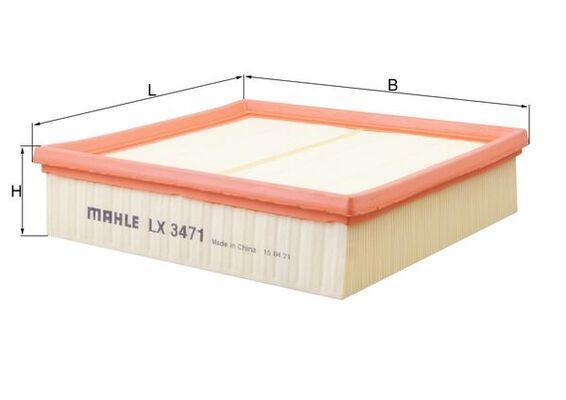 Mahle LX3471 Air Filter Mercedes W176/W246/W242/W117/X156 M651-M607 A180-A200 B180-B200 — Air & Cabin Filters