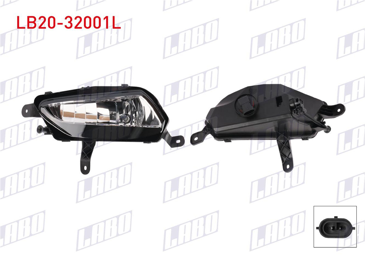 LABO LB20-32001L Fog Lamp Left Opel Astra K 2017-2019 — Tail, Signal & Reflectors