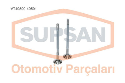 Supsan VT4050040501 Set Valve (16V) Fiat Doblo Palio Albea Punto 13 Mtj 16V 188A9 Z13dt (Euro 4)