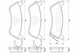 BOSCH Rear Brake Pad 0986424648 - Disc Brake Set for M.S-W163 — Brake Pads