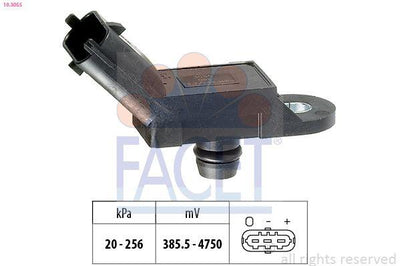Facet 103055 Turbo Pressure Sensor Fiat Doblo 1.9 JTD, Combo 1.3 JTD — Vehicle Sensors & Switches