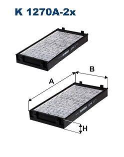 Filtron K1270A-2X Cabin Air Filter BMW X5 E70/F15/F85 X6 E71/E72/F16/F86 with Carbon — Air & Cabin Filters