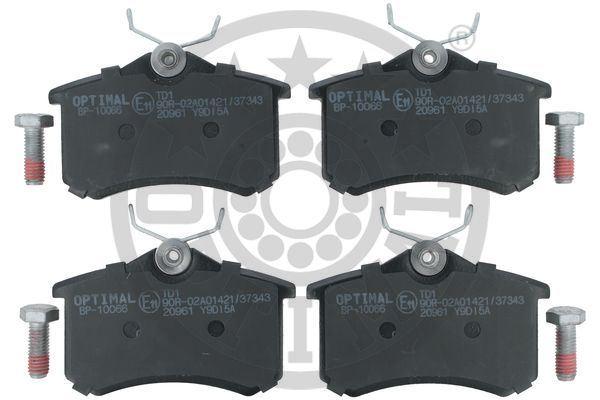 Optimal BP10066 Brake Pad Rear (87 mm) Volkswagen Passat Peugeot P307 Renault Megane II Peugeot Partner Tepe Cit — Brake Pads