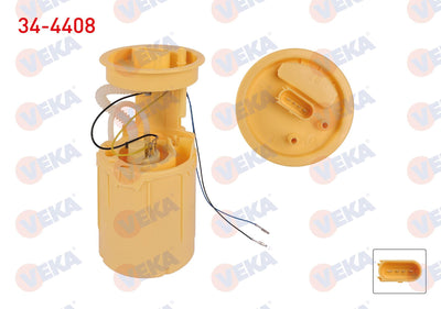 Veka 34-4408 Fuel Tank Level Float 2 with Connector 0.5 Bar Volkswagen Transporter V (7Ha — Fuel Delivery