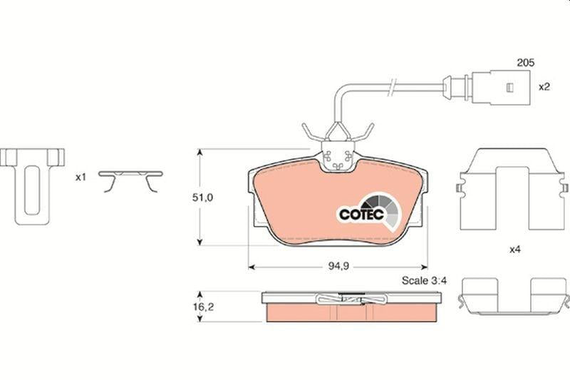 trw gdb1326 rear brake pad, trw rear brake pad installation, trw high quality rear brake pad cable TRW GDB1326 Rear Brake Pad - High Quality for Sharan, Alhambra, Transporter T4, Galaxy, Mondeo III | Cable Setup TRW GDB1326 Rear Brake Pad - High Quality Replacement brake-pads, trw-gdb1326, rear-brake-pad, car-owners, mechanics, braking-system, auto-parts, vehicle-maintenance, replacement-parts, ai-generated