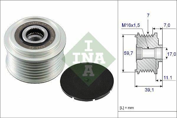 INA 535005310 Alternator Pulley - Renault Master II and Opel Movano — Starting & Charging