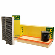 mann ds ds3 crossback maintenance filter set, car cabin filter for ds ds3 crossback Mann DS DS3 Crossback 1.2 PureTech Gasoline Periodic Maintenance Filter Set | Carbon Cabin Filter Mann DS DS3 Crossback Maintenance Filter Set ds3-crossback, filter-set, maintenance, cabin-filter, mann, automotive, car-parts, mechanics, car-owners, ai-generated