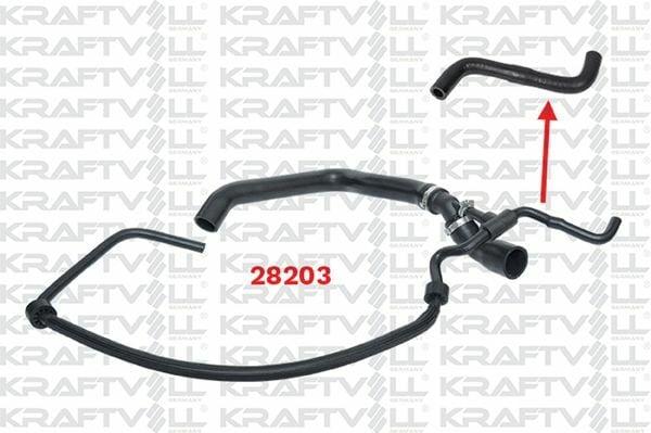 KRAFTVOLL Radiator Upper Hose 10032363 - 5 Pack for Lt35 Volt 2.5 TDI — Radiators & Fans