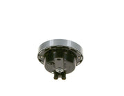 bosch korna electric horn, bosch 12v 60w horn closeup, horn specifications overview BOSCH Korna 12V Electric Horn - 60W Power, 115dB Volume | 140mm Diameter BOSCH Korna 12V 60W Electric Horn bosch, electric-horn, 12v-horn, 60w-horn, vehicle-accessories, boat-accessories, loud-horns, automotive-sound, car-modification, ai-generated