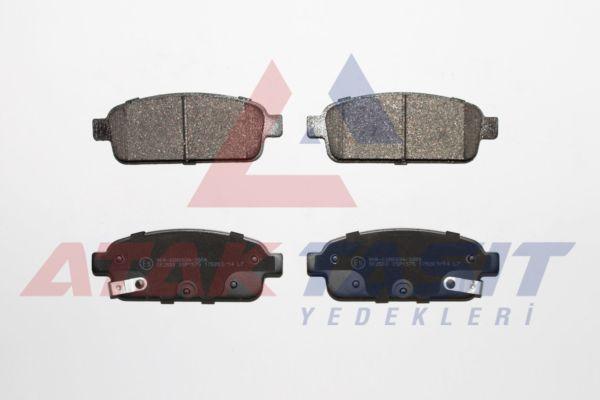 AP 05P1575 Brake Pad Rear with Wear Indicator Opel Astra J 1.6i 16 Rim 2009-2016 / 1.3 CDTi 16 2009-2016 / Mokka 1.6 2012-/ Zafira C 1.6 2011-/ Chevrolet Cruze 1.6 2011-2014 / Trax 1.6 2012-2014