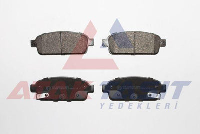 AP 05P1575 Brake Pad Rear with Wear Indicator Opel Astra J 1.6i 16 Rim 2009-2016 / 1.3 CDTi 16 2009-2016 / Mokka 1.6 2012-/ Zafira C 1.6 2011-/ Chevrolet Cruze 1.6 2011-2014 / Trax 1.6 2012-2014