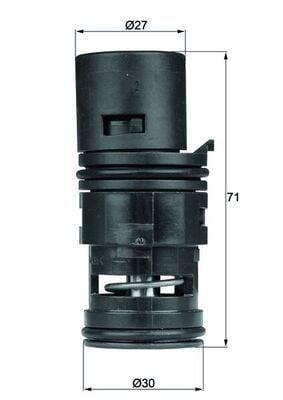 MAHLE Thermostat 80°C - Essential Cooling Component for E46 — Water Pump & Thermostat