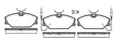 MGA 55141 Brake Pad Front Wva 20919 (Renault: Megane Laguna Safrane Scenic I with Connector) — Brake Pads