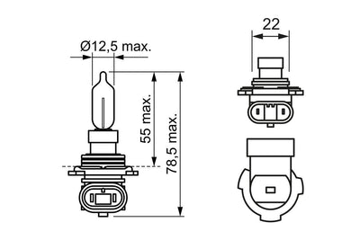 Bosch 1987302828 Bulb 12V 55W BMW 00-
