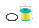 BOSCH Fuel Filter 1457431712 - Compatible with Clio II, Kangoo — Fuel Delivery