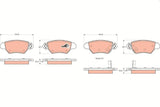 TRW GDB1352 Rear Brake Pads - Compatible with Astra G Models