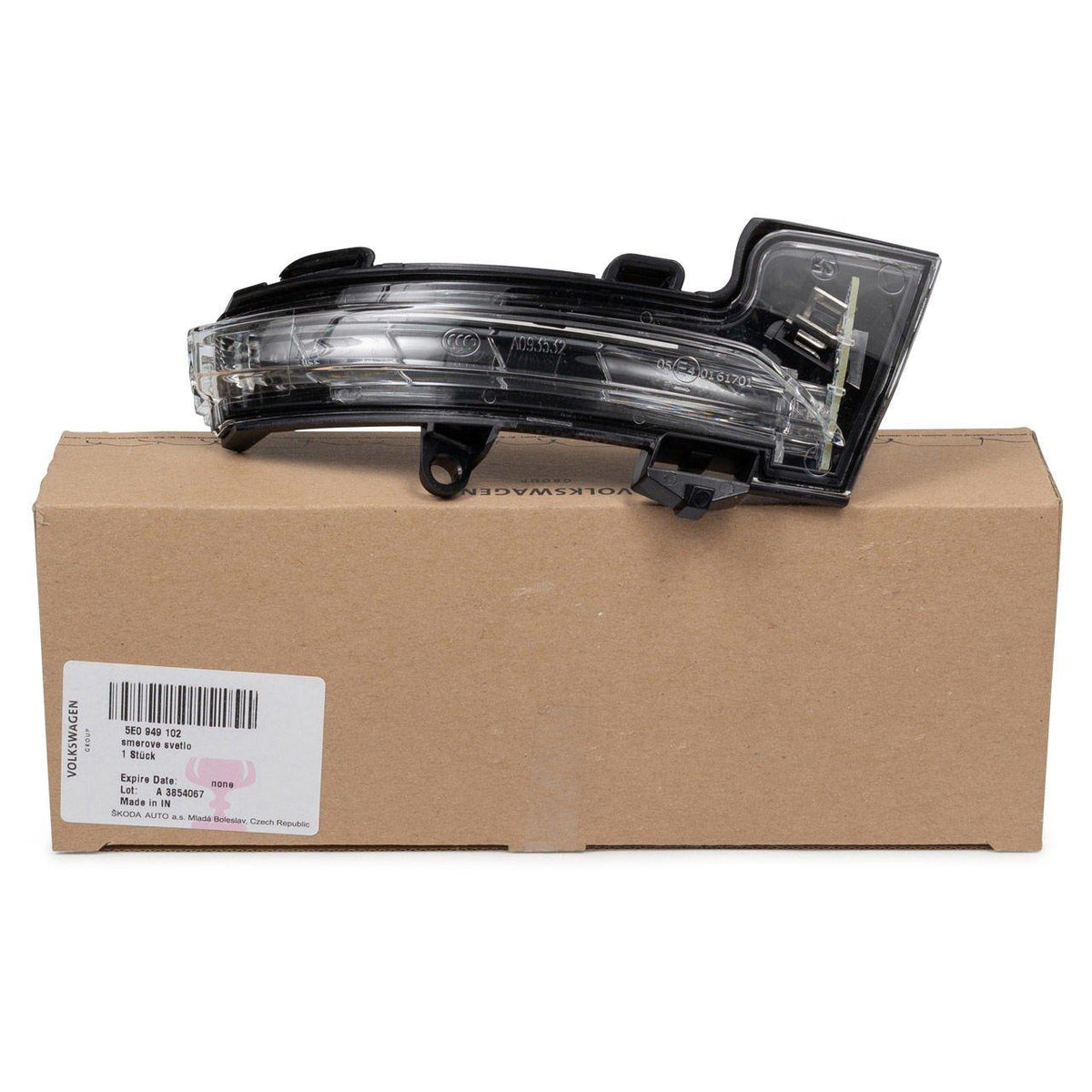 VAG 5E0949102 Skoda Octavia 2013 Model onwards Right Mirror Turn Signal Genuine — Tail, Signal & Reflectors