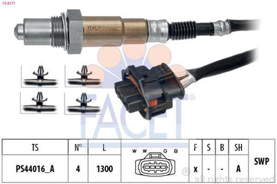 Facet 10.8371 Oxygen Sensor Konum 2 Astra H Z16let — Oxygen & Air-Fuel