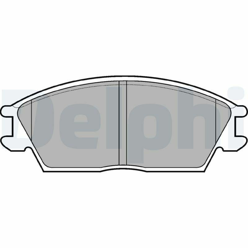 Delphi LP704 Brake Pads - Front Disc Brake Set for <06 Hyundai Accent