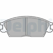 delphi lp704 brake pads front set, brake pads under 06 accent specifications, brake pads packaging DELPHI LP704 Brake Pads - Front Disc Brake Set for <06 Hyundai Accent DELPHI LP704 Brake Pads - Front Set for <06 Accent brake-pads, delphi, hyundai-accent, front-brake-pads, low-metallic, brake-replacement, car-repair, mechanics, auto-parts, ai-generated