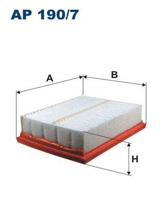 Filtron AP190-7 Air Filter Suzuki SX4 1.5/1.6 VVT 06-10, Fiat Sedici 1.6 16V 06-14, SX4 2.0 DDiS