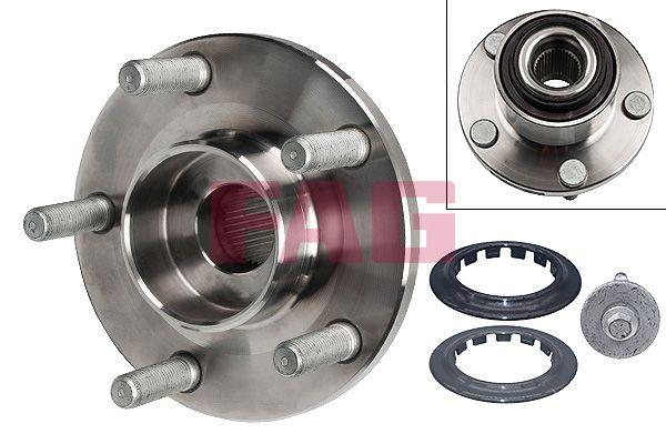 Fag 713660440 Front Wheel Bearing (with Wheel Hub) Volvo C30 S40 II 06-12 V50 04-10 C70 II Cabrio 06-13 5 Lu — Wheel Bearings