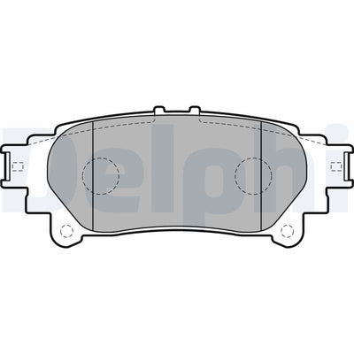 Delphi LP2196 Brake Pad Rear Lexus Rx350 Rx450h Toyota Prius Plus 1.8 — Brake Pads