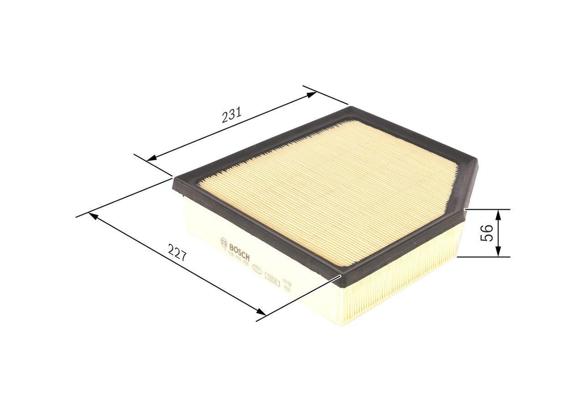 Bosch F026400456 Air Filter Toyota Rav 4 IV 2.2 12= > Lexus Gs 12= >