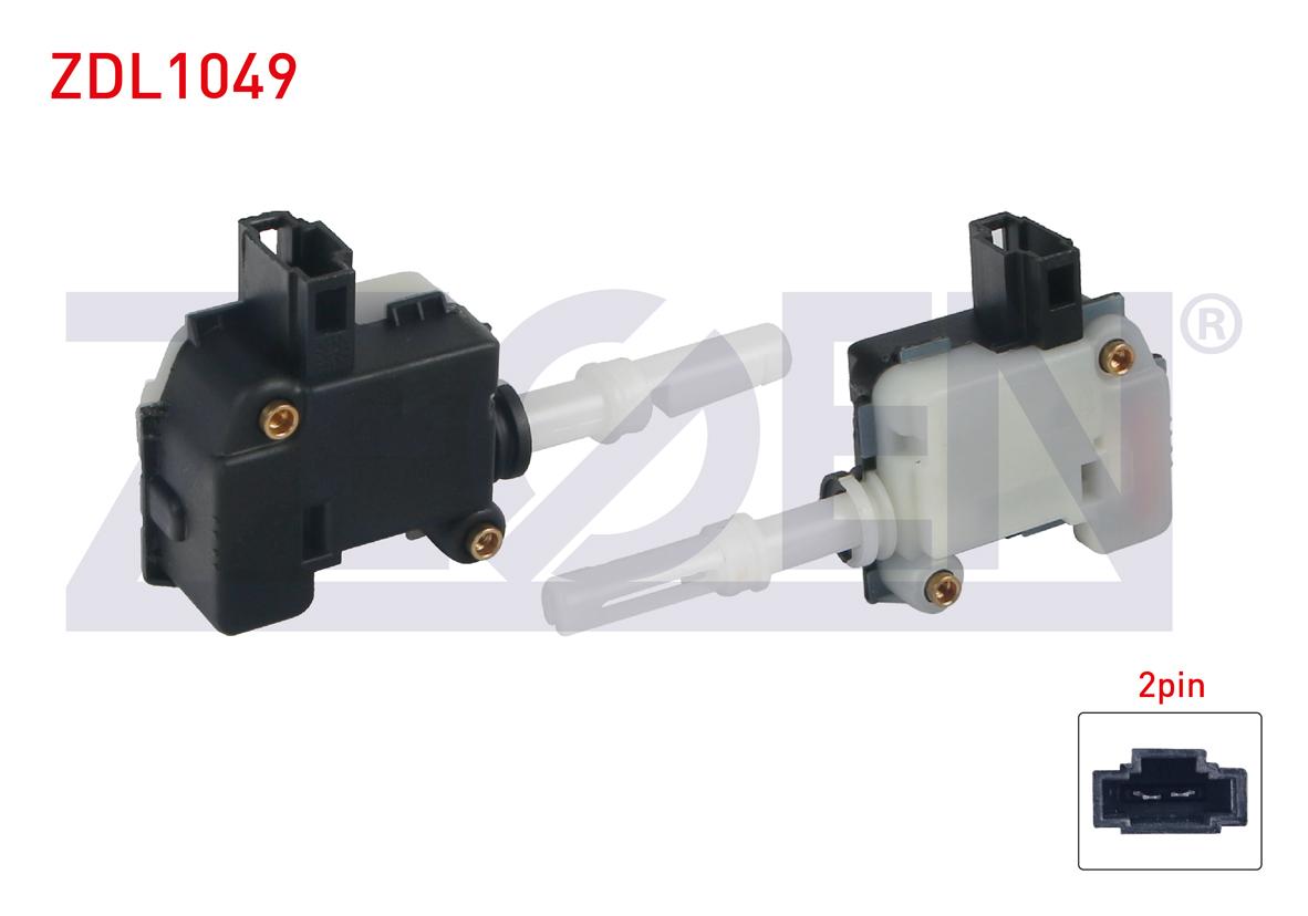 Zegen ZDL1049 Trunk Lock Motor 2 Pin Volkswagen Caddy III-Transporter V-Phaeton 2004-2015 / Touare — Handles, Locks & Latches