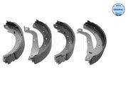 meyle brake pad set rear view, MEYLE brake pad dimensions, MEYLE Vanetta brake pad installation MEYLE Brake Pad Set - Rear for Vanetta 94-01 | 9.96 in Diameter MEYLE Brake Pad Set for Vanetta 94-01 - Rear brake-pads, meyle, vanetta, vehicle-maintenance, mechanics, auto-parts, rear-brake-pads, safety, durability, ai-generated