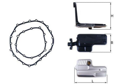 Mahle HX192D Automatic Transmission Filter Audi A4/A5/A6/A7/Q5 08> — Transmission Parts