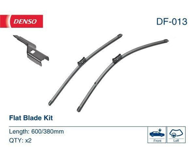 DENSO Wiper Blade Set 600 + 380 mm for VW Polo & Audi A1 — Wipers