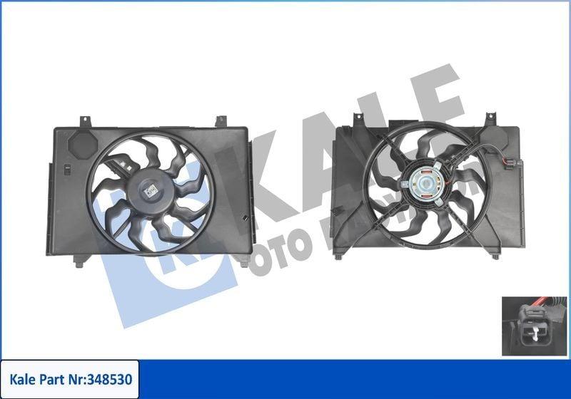 KALE Fan Motor - Cooling Fan for 06-11 Accent 1.5Crdi — Radiators & Fans