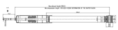 Votto A-2205G A.2205G /Shock Absorber Mercedes 211 Rear Avangart /Elegance Komf. Gas Charged — Shocks & Struts