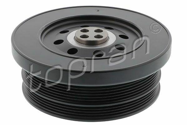 topran crank pulley for bmw, topran crank pulley on a car, topran 501542 specifications TOPRAN Crank Pulley for BMW M57n - Durable Rubber/Metal Construction | Compatible with E46 E53 E60 E65 E70 E83 E90 TOPRAN Crank Pulley for BMW M57n - Premium Quality topran, crank-pulley, bmw-parts, car-accessories, mechanics, automotive, vibration-dampening, rubber-metal, vehicle-maintenance, ai-generated