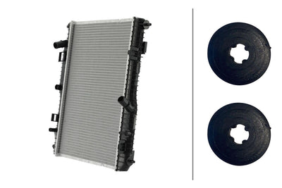 Hella 8MK366304-581 Motor Su Radiator Fiesta Automatic Transmission 1.4 Gasoline 08 >
