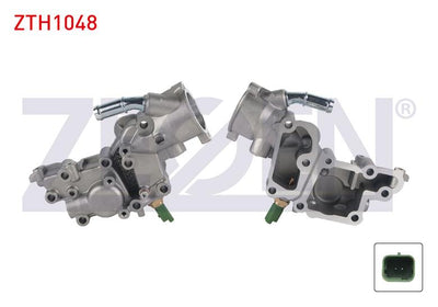 Zegen ZTH1048 Thermostat Flange Aluminium Citroen C2 1.4 2003-2009 / C3 1.4 2002-2016 / Nemo 1.4 20 — Water Pump & Thermostat