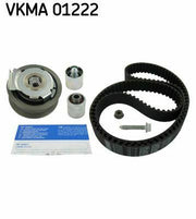 skf timing belt kit vkma01222 for vw and audi models, skf vkma01222 specifications, timing belt kit components SKF VKMA01222 Timing Belt Kit for VW Golf, Jetta, Passat, Audi A3, A4, A6, TT 2.0 FSI | Black 23mm Width SKF VKMA01222 Timing Belt Kit timing-belt-kit, skf, vw-golf, vw-jetta, vw-passat, audi-a3, audi-a4, audi-a6, mechanics, ai-generated
