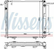 nissens radiator 124 200, automotive radiator with oil cooler, nissens 62751A radiator specifications NISSENS Radiator 124 200 / 200E - Built-In Oil Cooler for Car Owners & Mechanics | 488 mm Length NISSENS Radiator 124 200 - Built-In Oil Cooler nissens, radiator, 124-200, car-parts, engine-cooling, mechanics, automotive, car-owners, built-in-oil-cooler, ai-generated