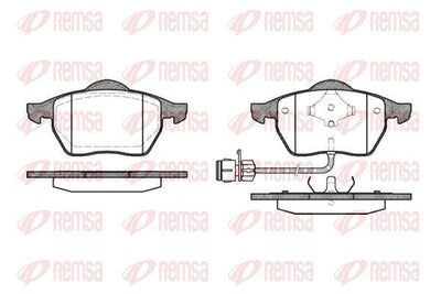 REMSA 0390.02 Brake Pad — Brake Pads