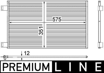 Mahle AC569000P A/C Condenser Kangoo III 1.5 dCi 1.6 — Condensers & Evaporators