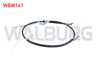 WALBURG WBW141 El Brake Cable Rear Left with Brake Drum Citroen C1 (Pm_ — Brake Rotors & Drums