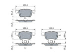 BOSCH 0986424885 Brake Pads - Focus & Kuga