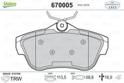 valeo 670005 rear brake pad, brake pad specifications, VALEO brake pad installed VALEO 670005 Brake Pad Rear - Compatible with 07-Expert-Scd-Jpy 1.6-2.0Hdi + ABS | 114 mm Width VALEO Brake Pad Rear 670005 for 07-Expert-Scd-Jpy brake-pad, valeo, car-parts, rear-brake, braking-system, abs, automotive, car-owners, mechanics, ai-generated