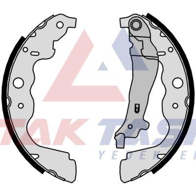 AP AP09890 Brake Shoe Rear Renault Clio IV 1.5 dCi with Lever 228X42 mm 2012-/ Ctur 1.5 dCi 2013-/ — Brake Cables & Hardware