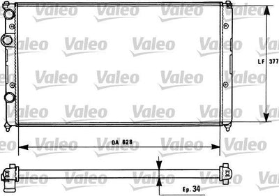 Valeo 731267 Radiator VW Caddy Golf Polo CLS Seat Ibiza AEE AHW AFK AUA — Radiators & Fans