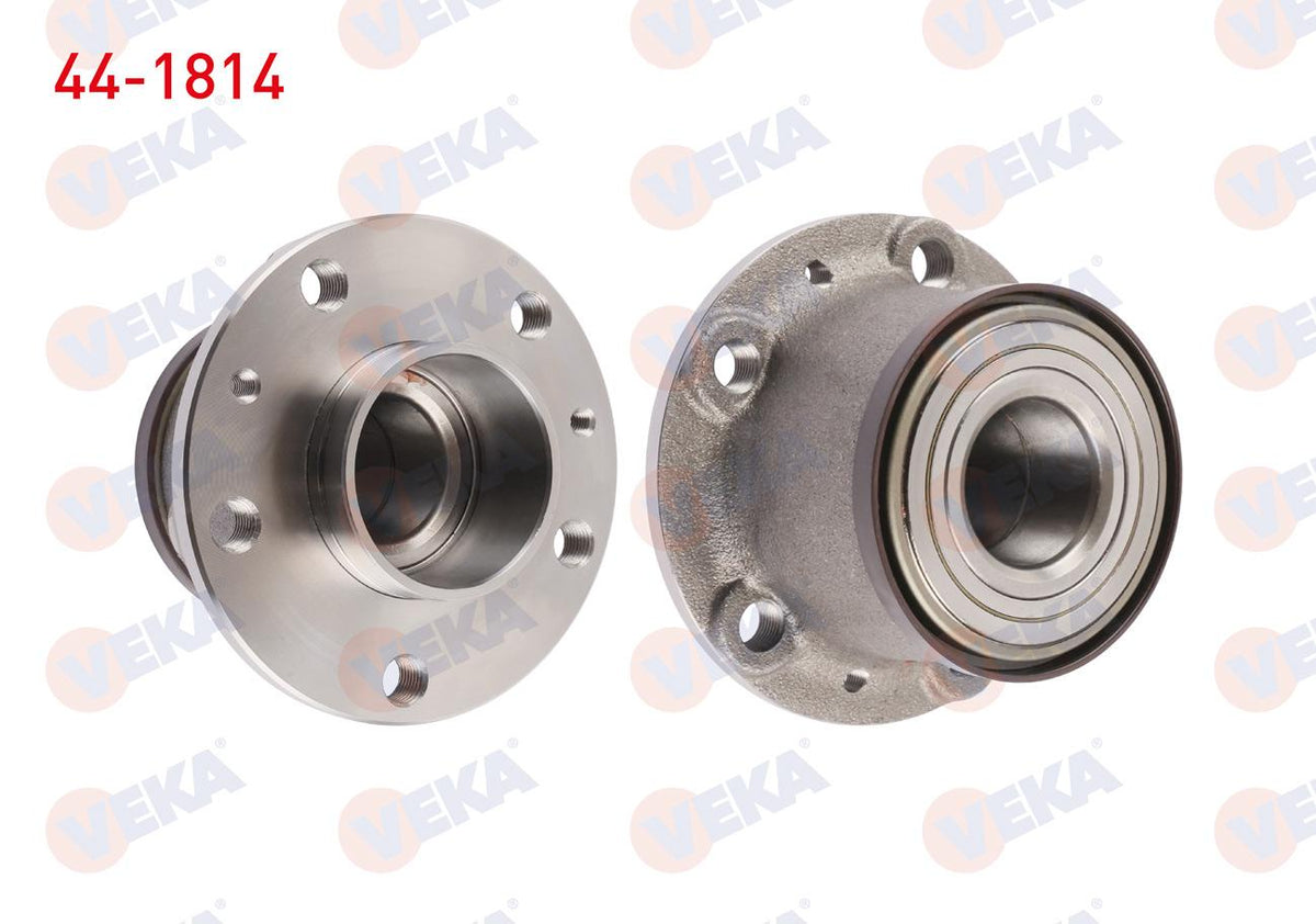 Veka 44-1814 Wheel Hub Left-Right Rear with Bearing Fiat Ducato (250) 2.3 Mjt (Short Chassis) 5 Lug Integrat — Hub Assemblies