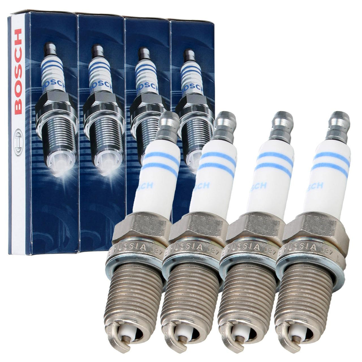 Bosch Spark Plug Set for Mercedes-Benz W245 B160 — Coils & Plugs
