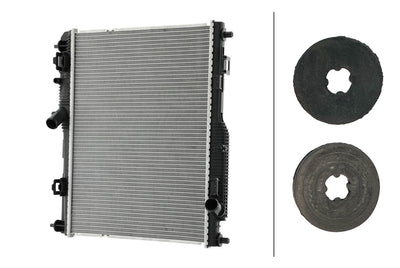 Hella 8MK366301-831 Water Radiator Brazing Ford Courier 14 Fiesta 2017 1.5 Diesel 1.0 Ecoboost — Radiators & Fans
